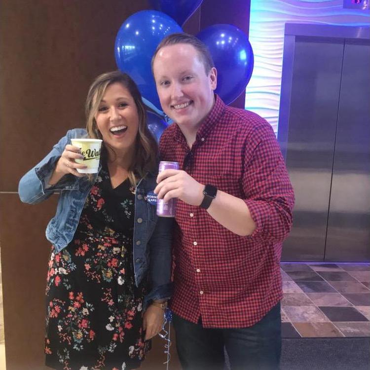 September 2019

Maria and Nick's very first picture together at the place they met - work (C.H. Robinson)! As you can see by the awkward stance, dating had not yet started!