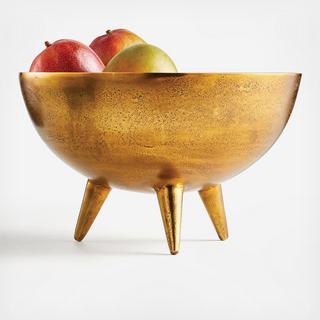 Picardy Brass Footed Bowl