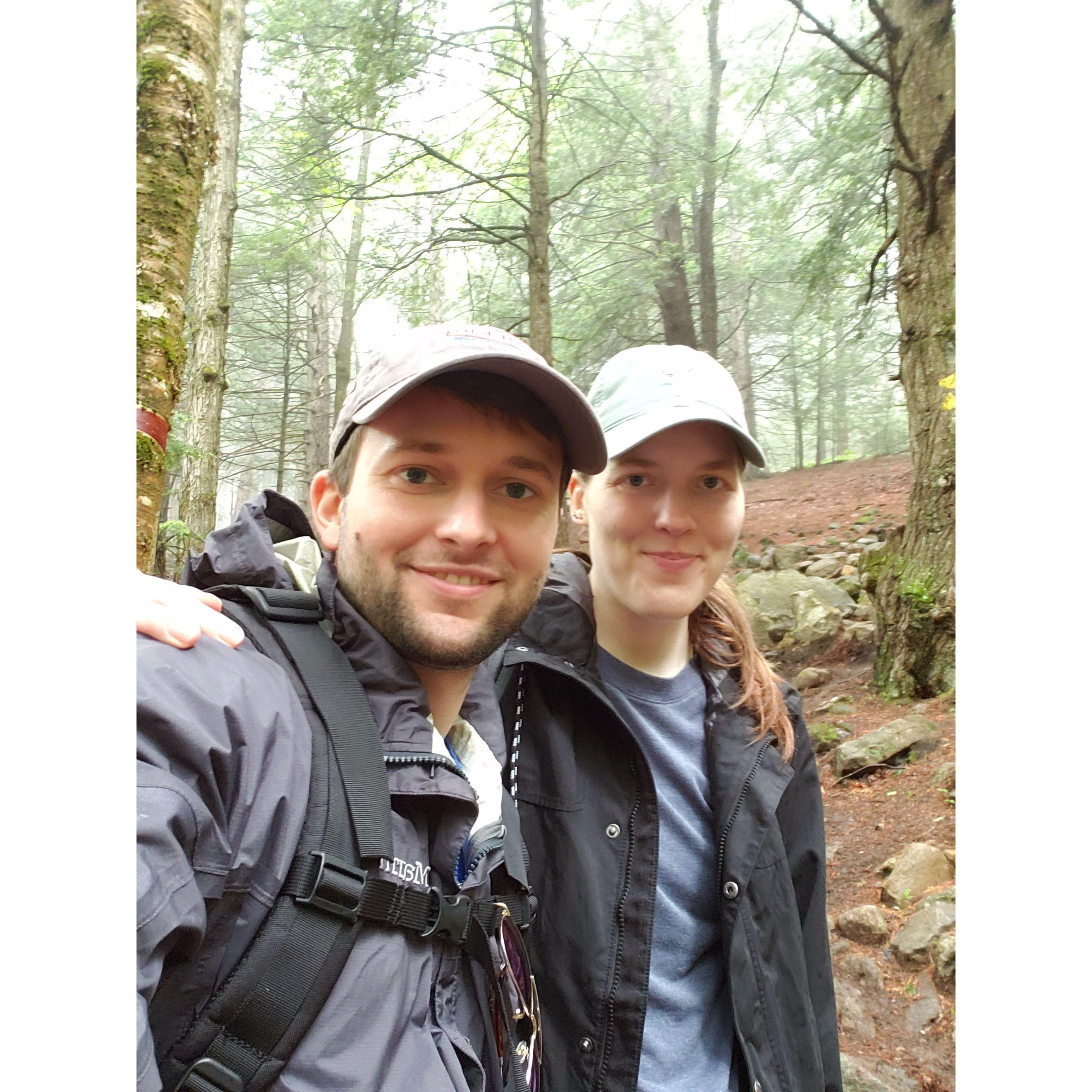 Hiking up Mount Watatic