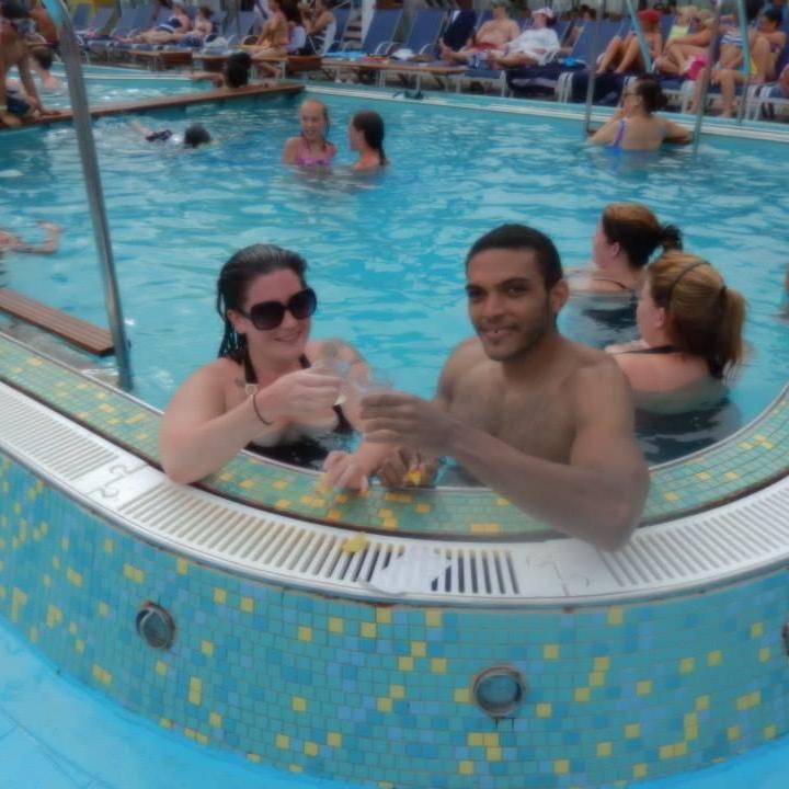 When we were young and childless. Bahamas Cruise 2013.