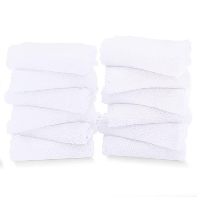 TENSTARS 12 Pack Premium Washcloths Set - Quick Drying- Soft Microfiber  Coral Velvet Highly Absorbent Wash Clothes - Multipurpose Use as Bath, Spa