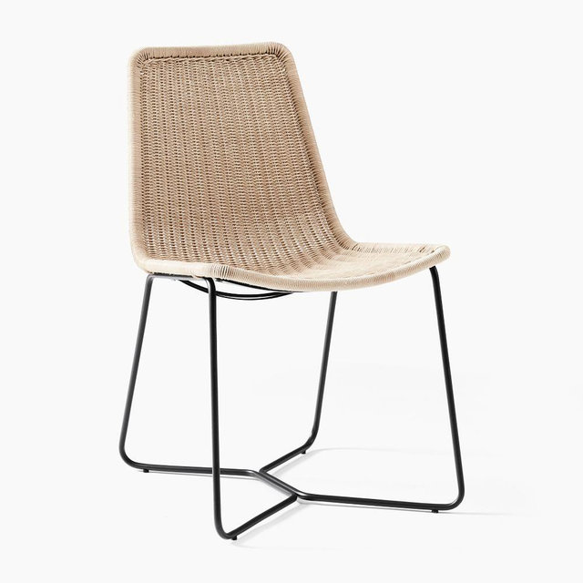 Outdoor Slope Collection Natural Dining Chair