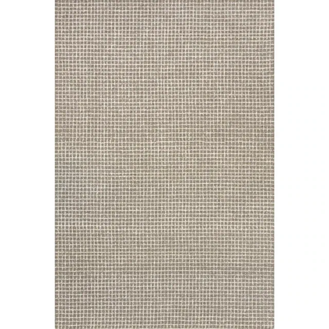 Nuloom Melrose Checked Wool Blend Area Rug, 9' x 12', Grey