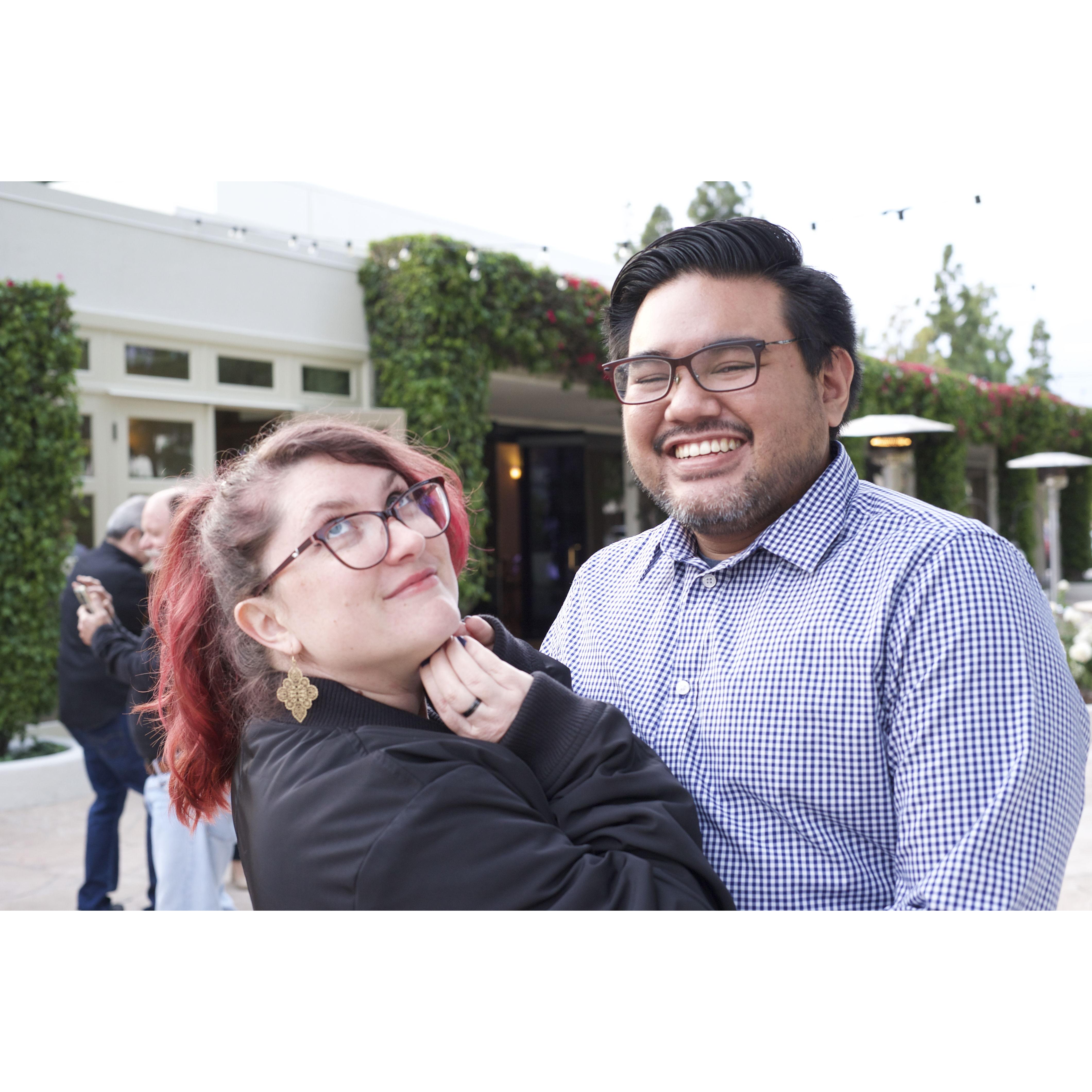 Objectively the best pic of us from Alyssa's brother Paul's wedding in 2021