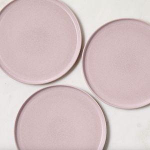 CB2 Drift Lilac Dinner Plate with Reactive Glaze