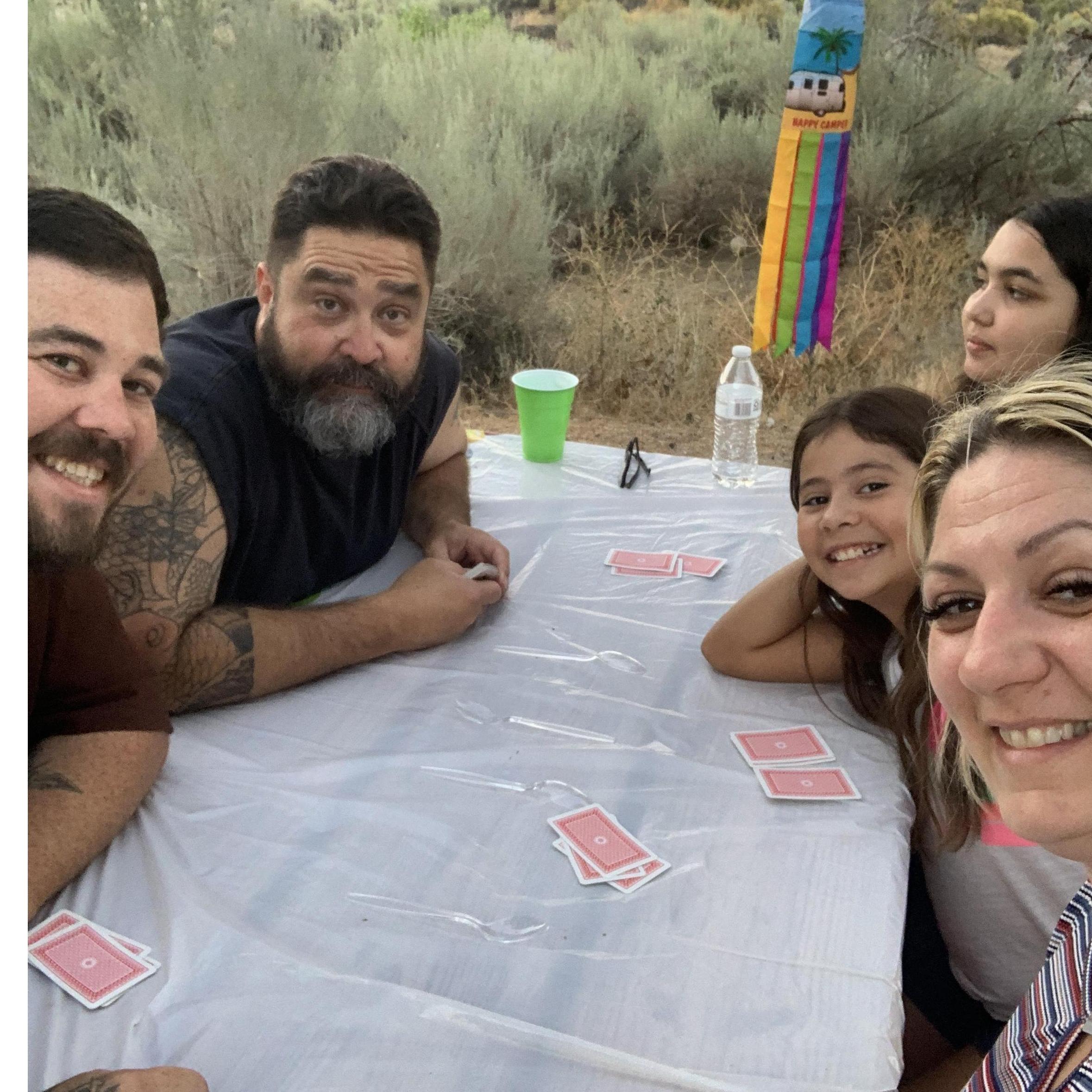 Camping with the kids.