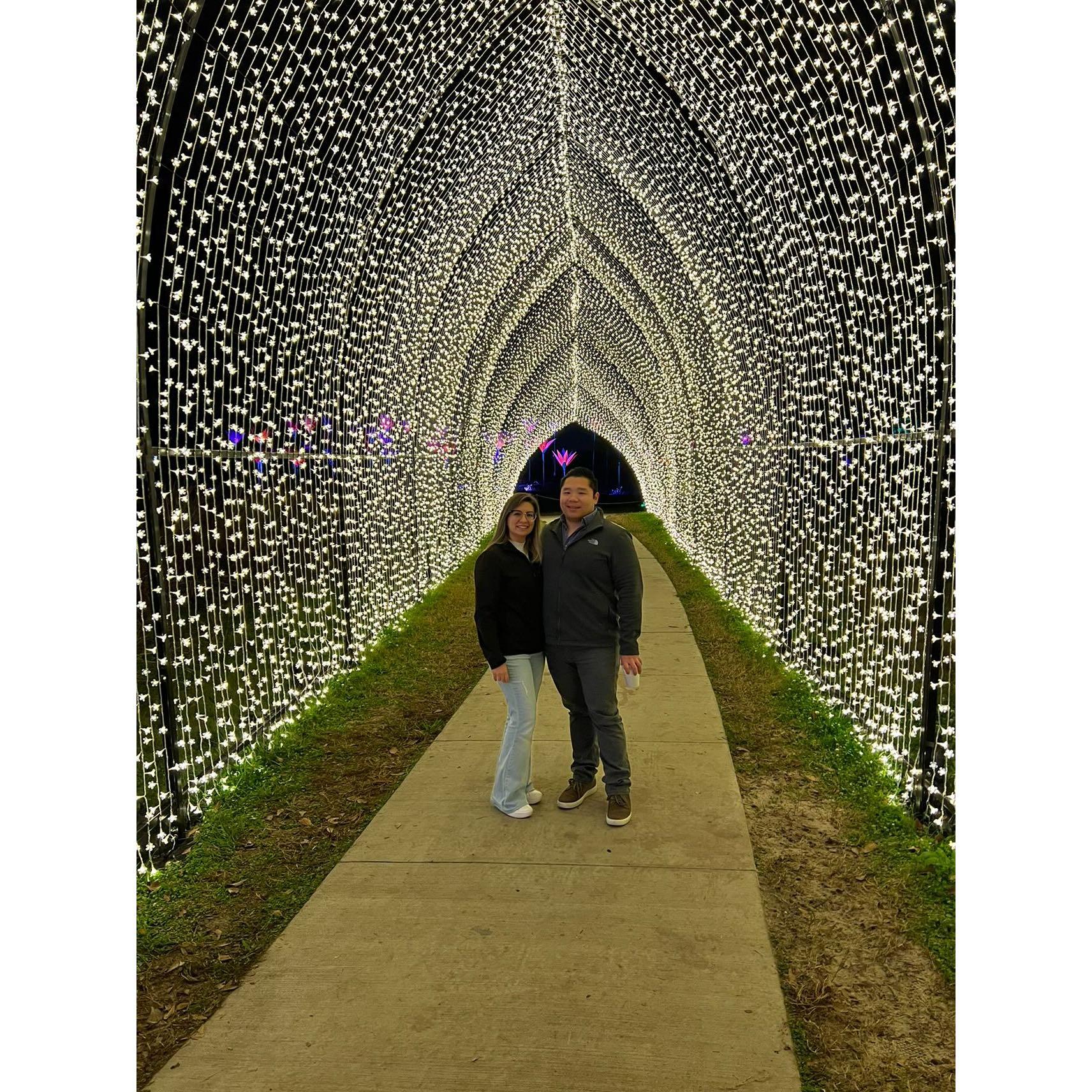 Our second date, more Christmas lights