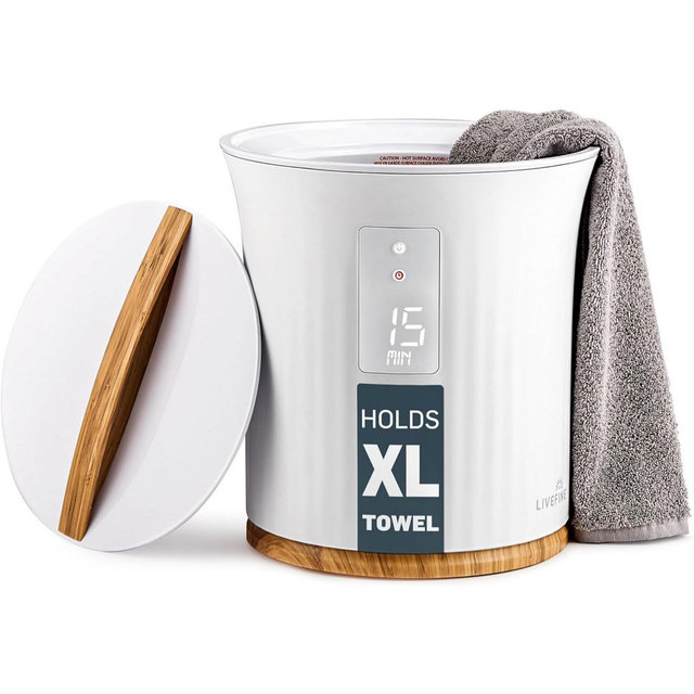 LiveFine Towel Warmer Bucket Style Heater w/LED Display 40" x 70" Towel