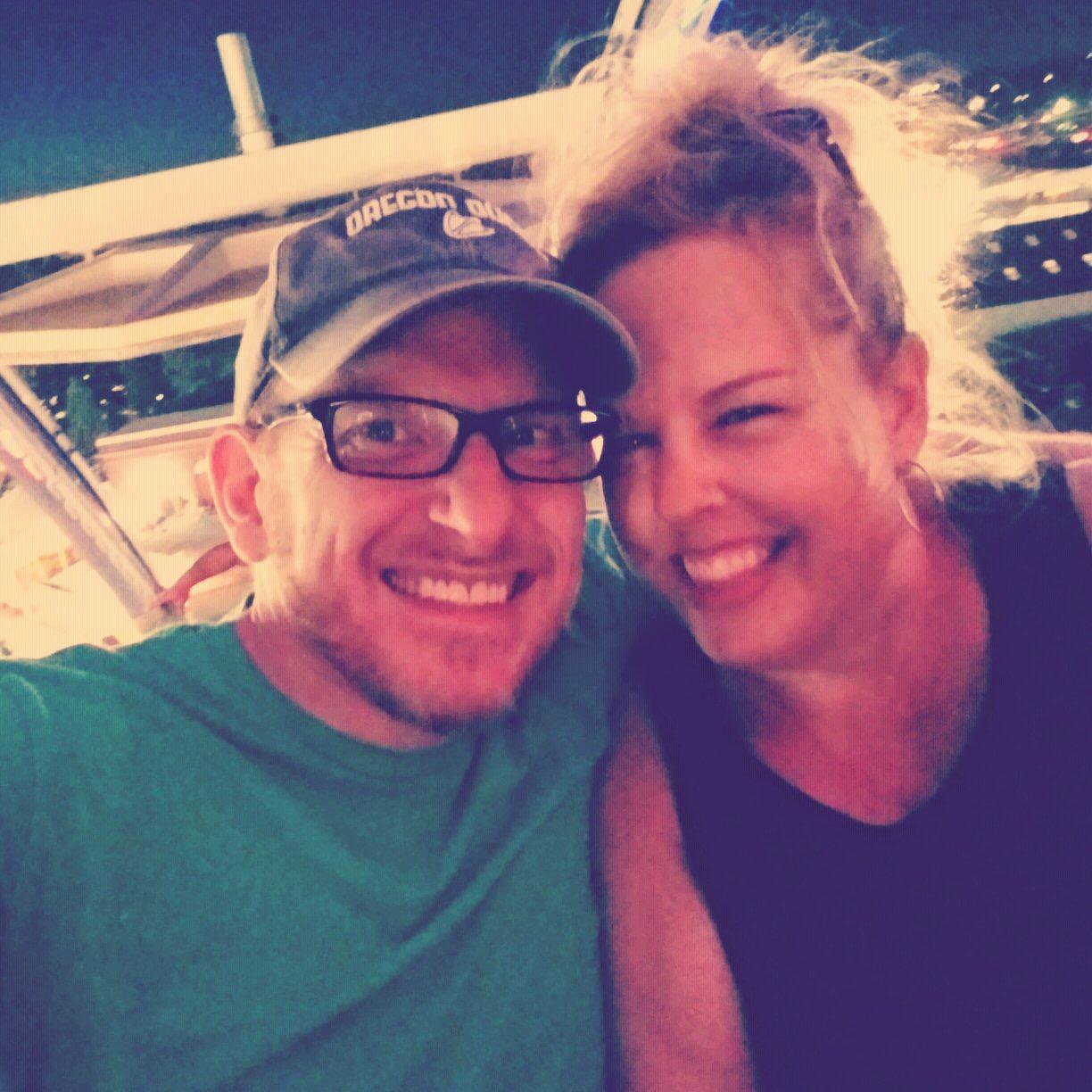 Our first trip together.  Donnie bought tickets to the Oregon State Fair and Joan Jett!  We rode the Ferris Wheel and laughed and laughed...and he kissed me.