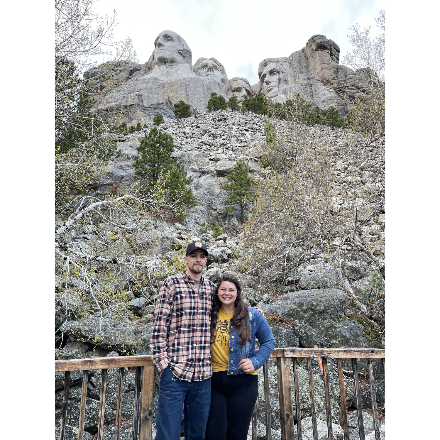 Pitt stop at Mount Rushmore on our moving road trip TN-> WA.