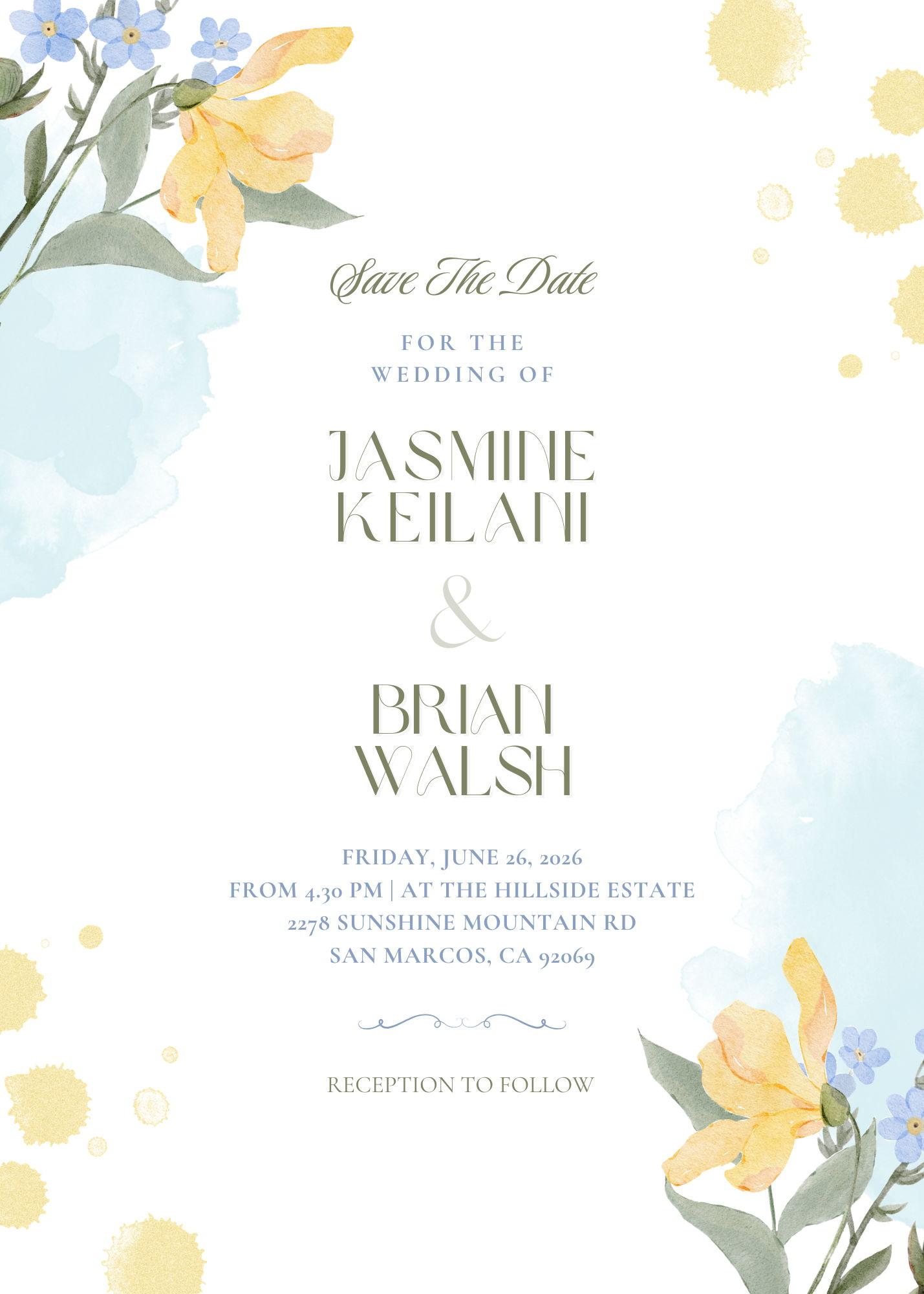 The Wedding Website of Jasmine Keilani and Brian Walsh