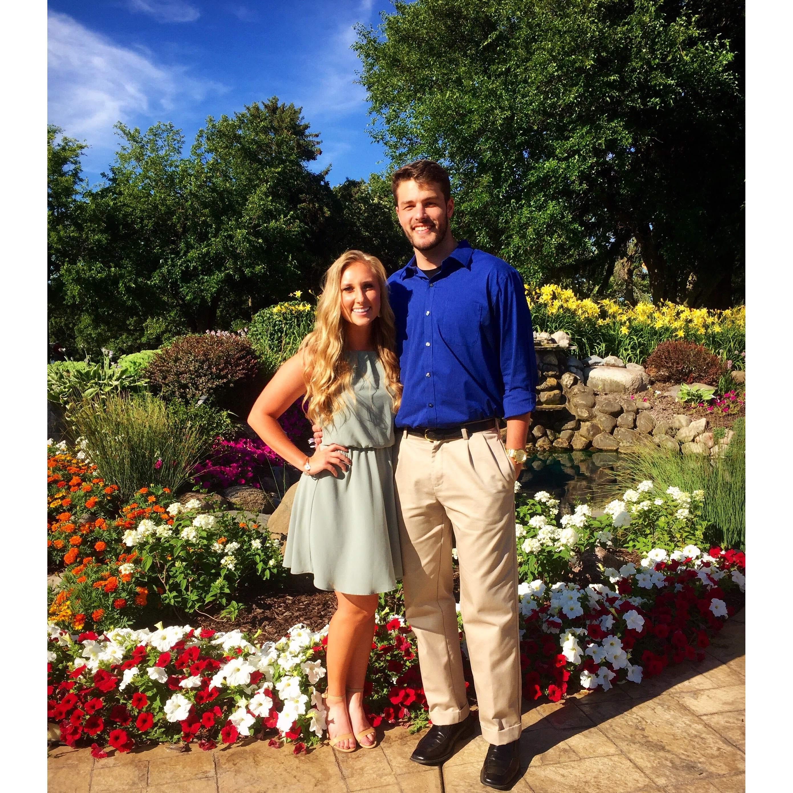 Their first picture as a couple!