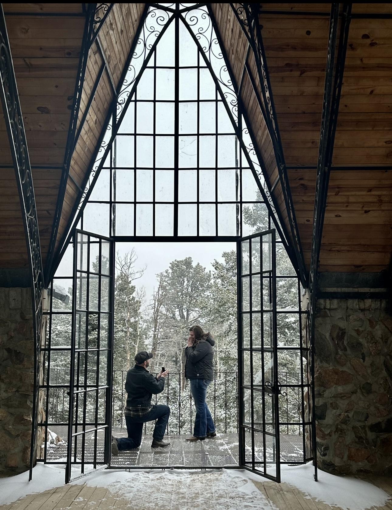 4/22/23 one of the best days ever. He proposed at Bishops Castle in Colorado