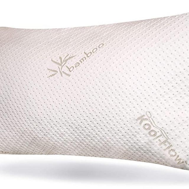 Snuggle-Pedic Original USA Made Ultra-Luxury Bamboo Shredded Memory Foam Pillow Combination – Best Zipperless Kool-Flow Cooling Hypoallergenic Bed Pillow Outer Fabric Covering – (King Size)