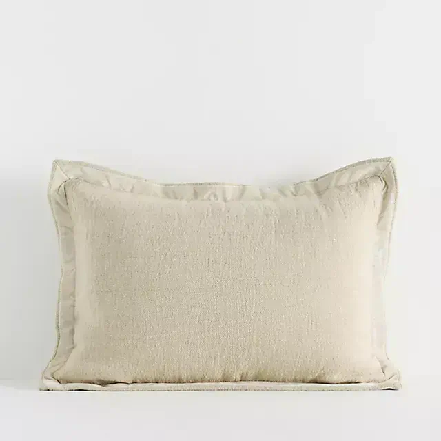 Emory Linen Velvet Bordered Pillow