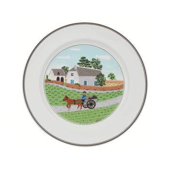 Design Naif Dinner Plate #1 - Going To Market