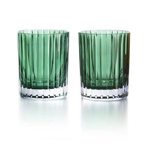 Baccarat Harmonie Double Old Fashion Tumbler Set of 2, Green