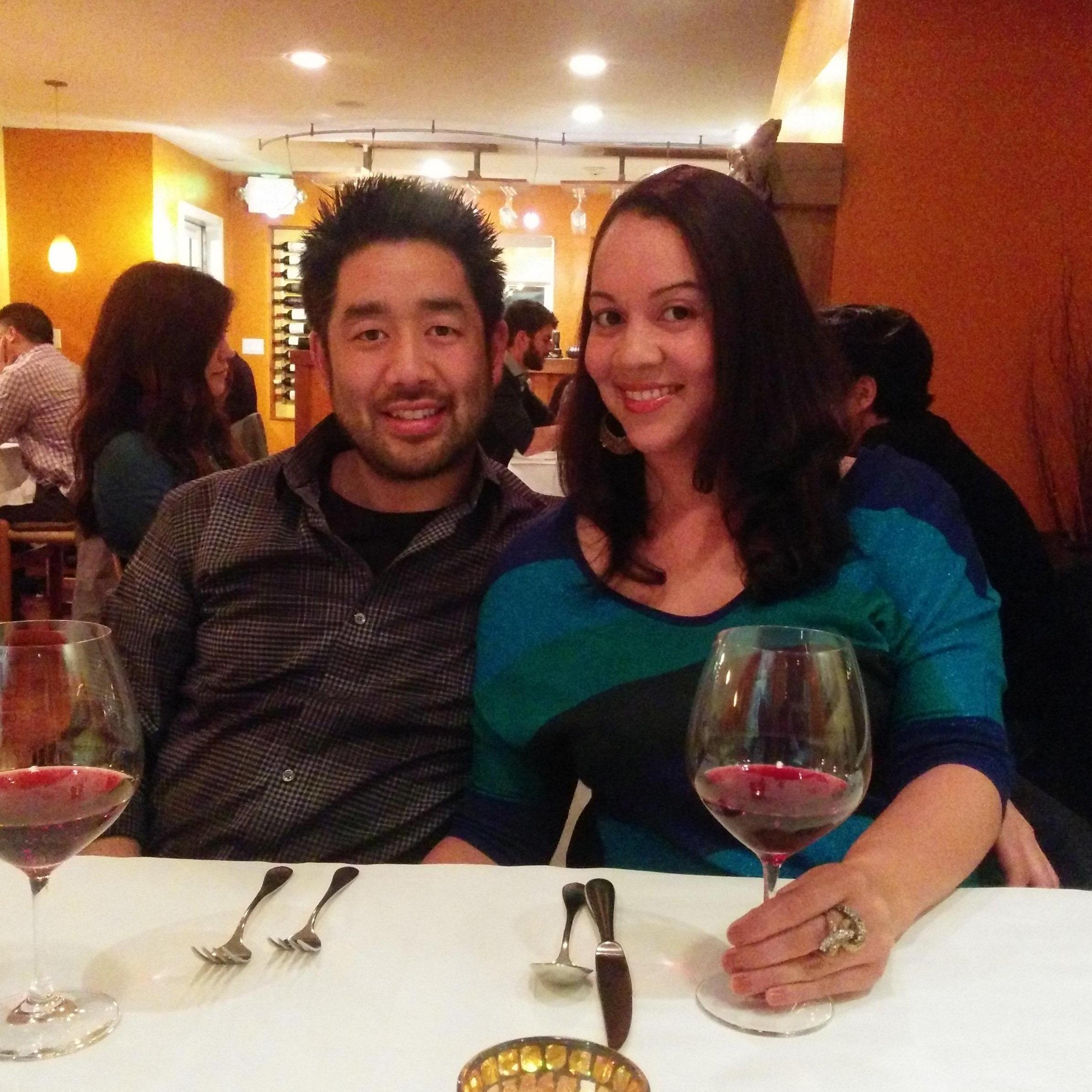 One of our favorite things (dinner and drinks) at one of our favorite places (Sonoma, CA)