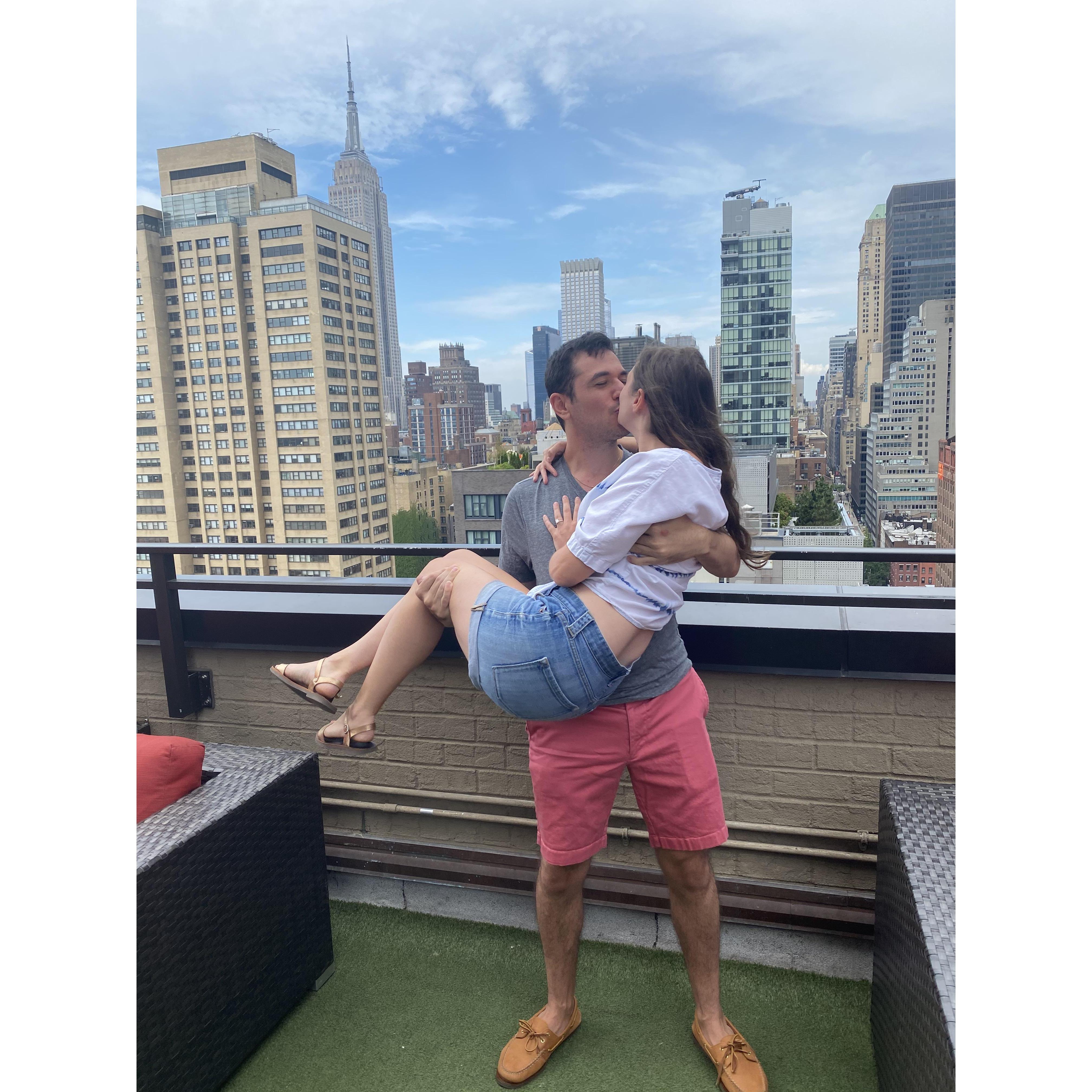 The Proposal- Part 2 on our NYC rooftop