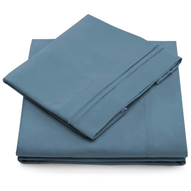Cosy House Collection Queen Size Bed Sheets - Peacock Blue Luxury Sheet Set - Deep Pocket - Super Soft Hotel Bedding - Hypoallergenic - Wrinkle & Stain Resistant - Queen Sheets - 4 Piece