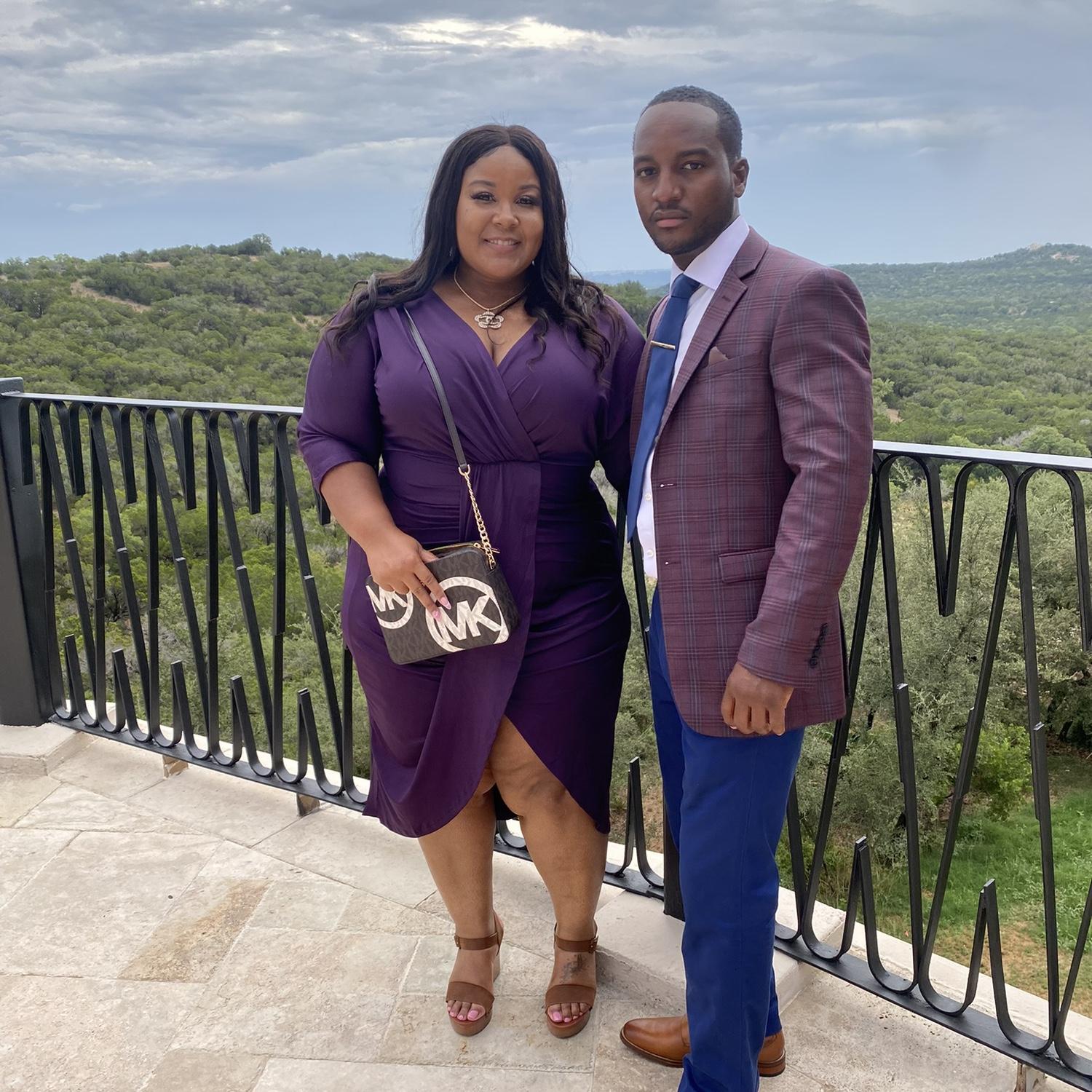 At our first wedding together 
#ashley&adam