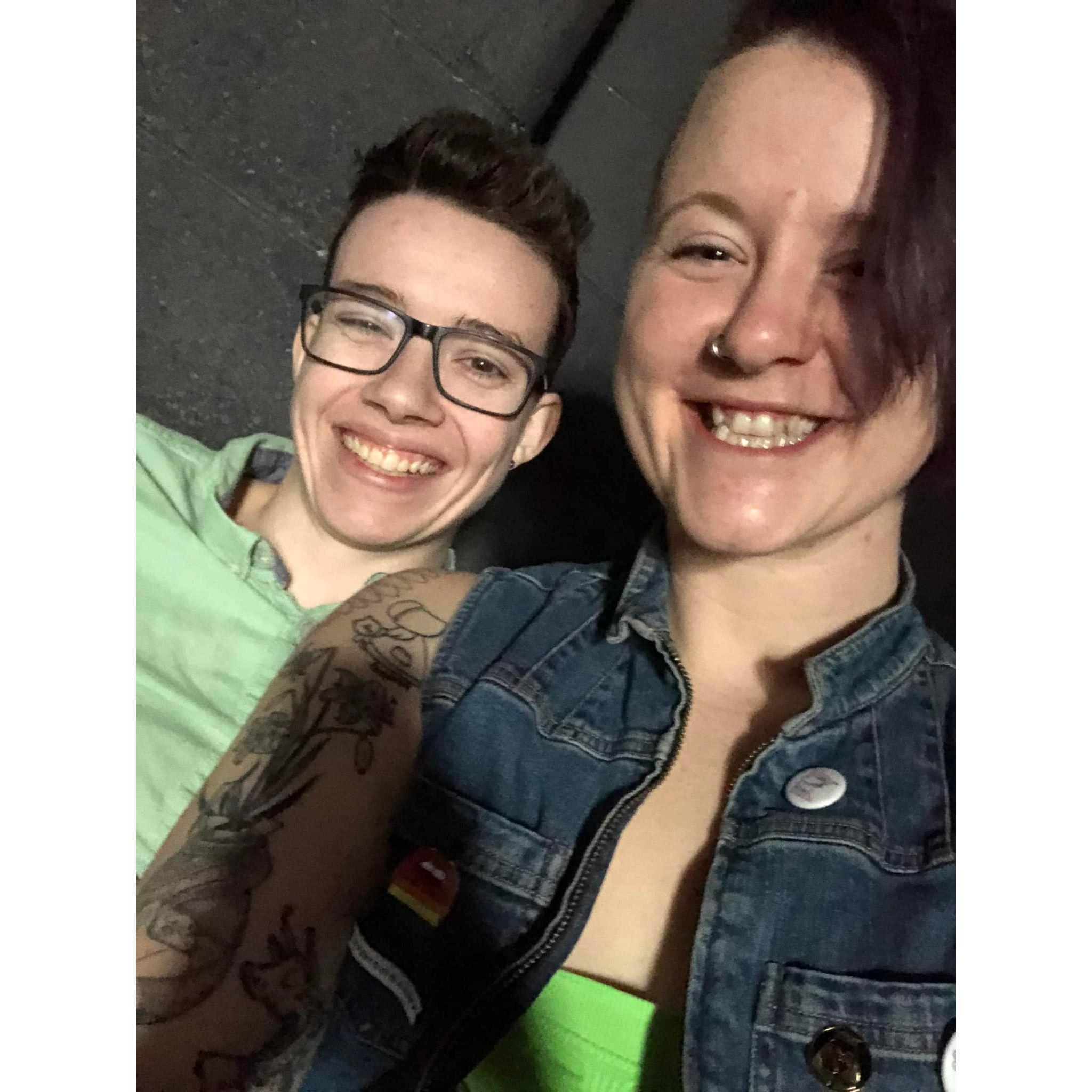 First photo we took together when were weren't quite official yet.