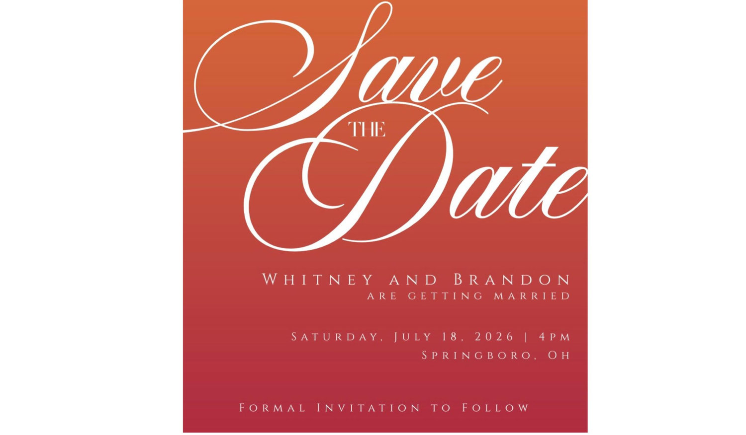 The Wedding Website of Brandon Williams and Whitney Byrd
