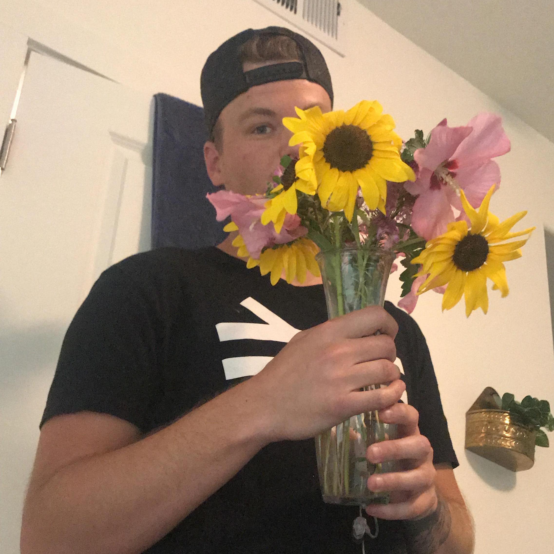 07/24/18 - a first of many times Garrett would hand pick and arrange a bouquet for Hailey - usually as an apology