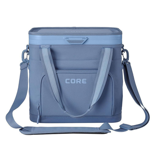 CORE Magnetic Zipperless Soft Cooler | Insulated Hard Liner Ice Chest Box | Best Portable Soft Cooler for Food & Beverages for Tailgating, Car Camping, and Family Beach Picnics