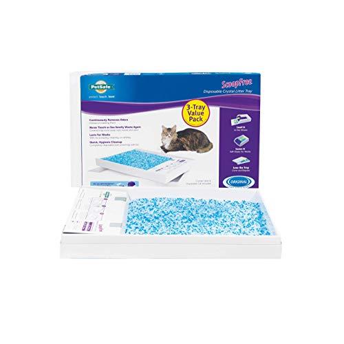 PetSafe ScoopFree Self-Cleaning Cat Litter Box Tray Refills - Non-Clumping Crystal Cat Litter - 3-Pack