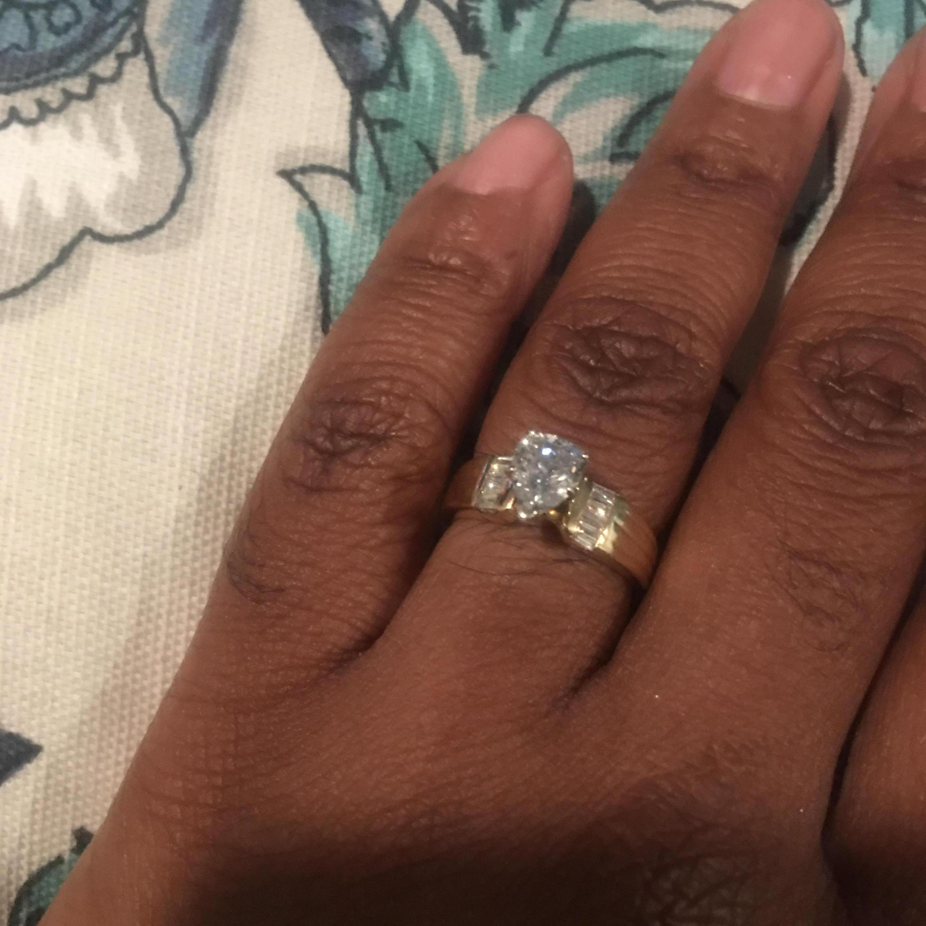Unlike my diamond, I’m no longer SINGLE!!!!! Mrs. Paula Yvette Thomas Ellerbe! Soon to be!