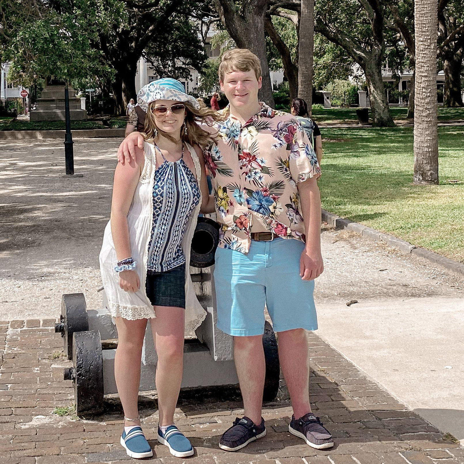 This photo was taken the day after Emily had a health scare in Charleston, SC... thankful they still got a little fun out of our vacation!
