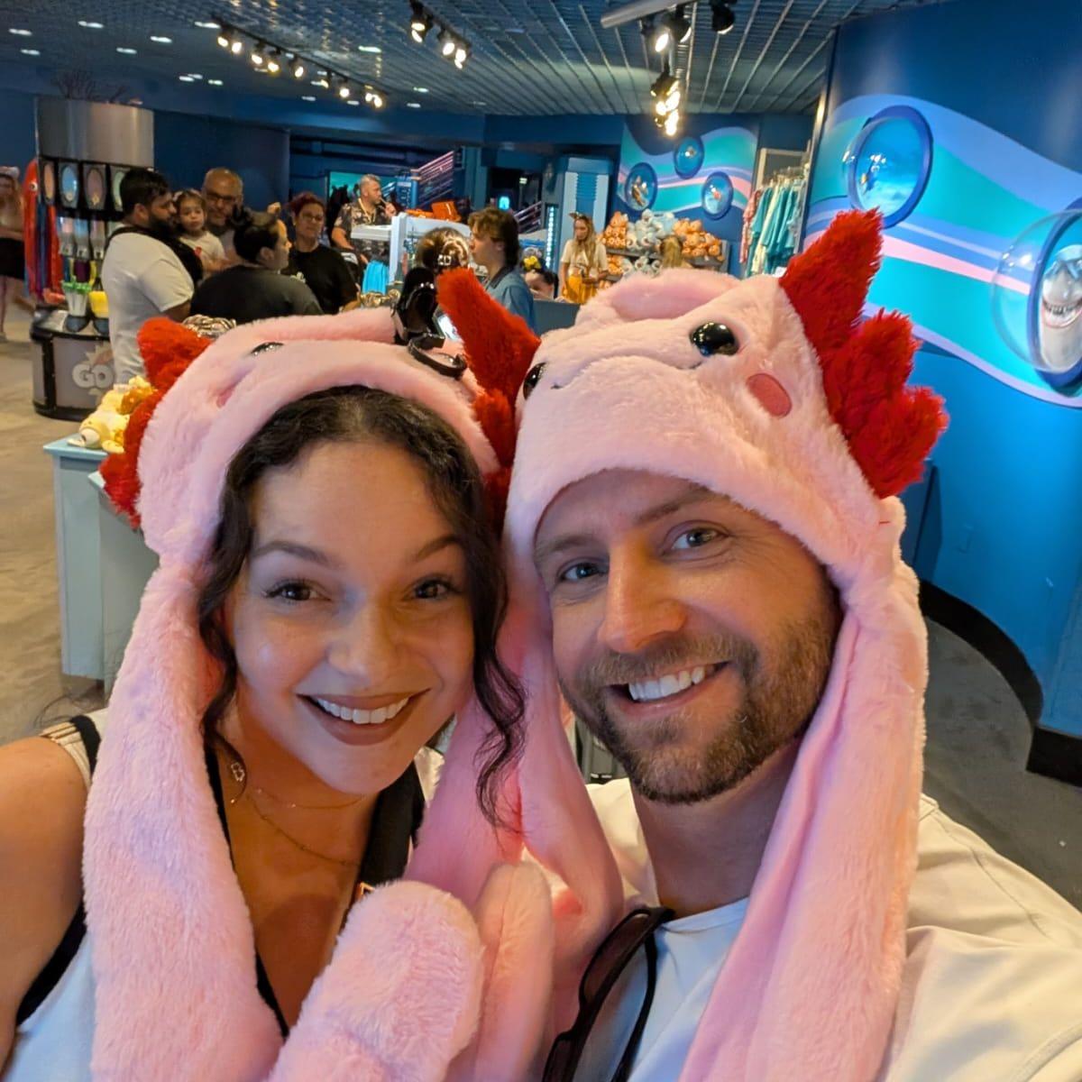 At Disney being weirdos