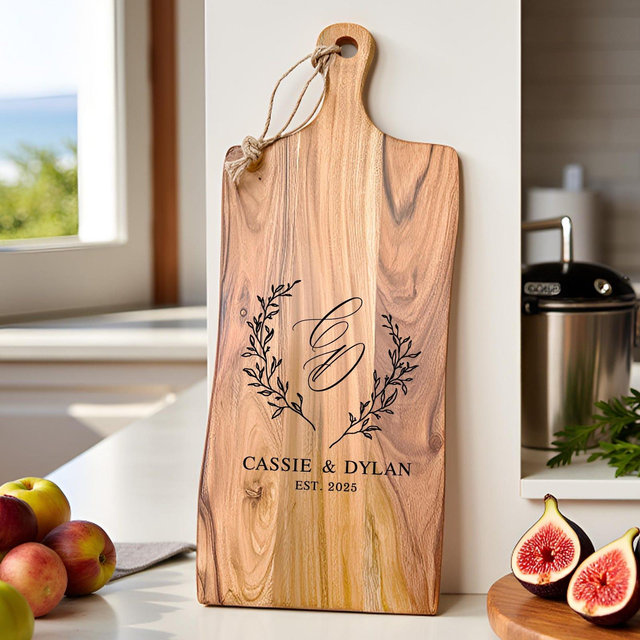 Personalized Cutting Board - Custom Cutting Board, Charcuterie Board, Unique Housewarming Gift, Kitchen Decor, Monogrammed Cutting Board