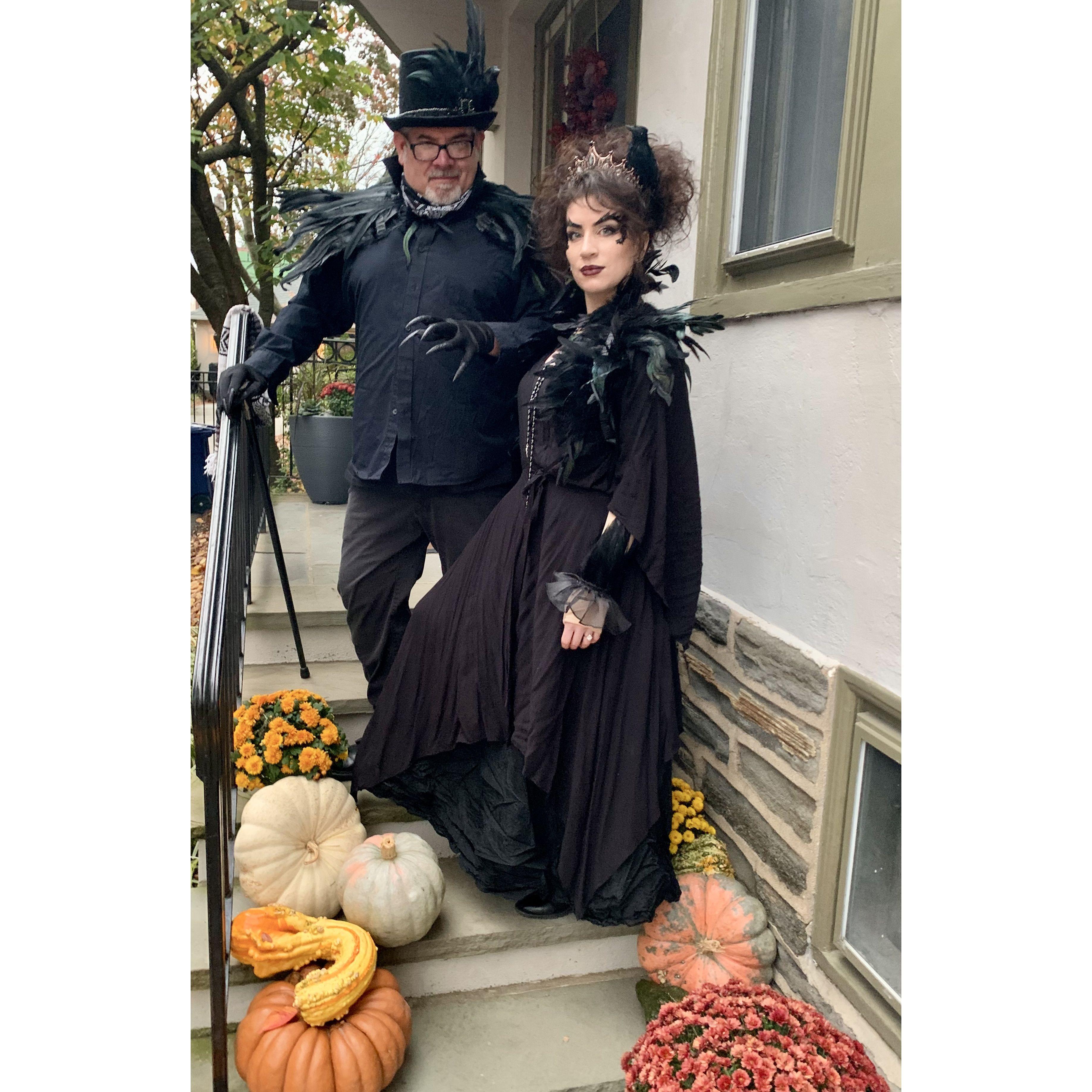 Halloween 2023 at the Brennan's. The Raven King & Queen