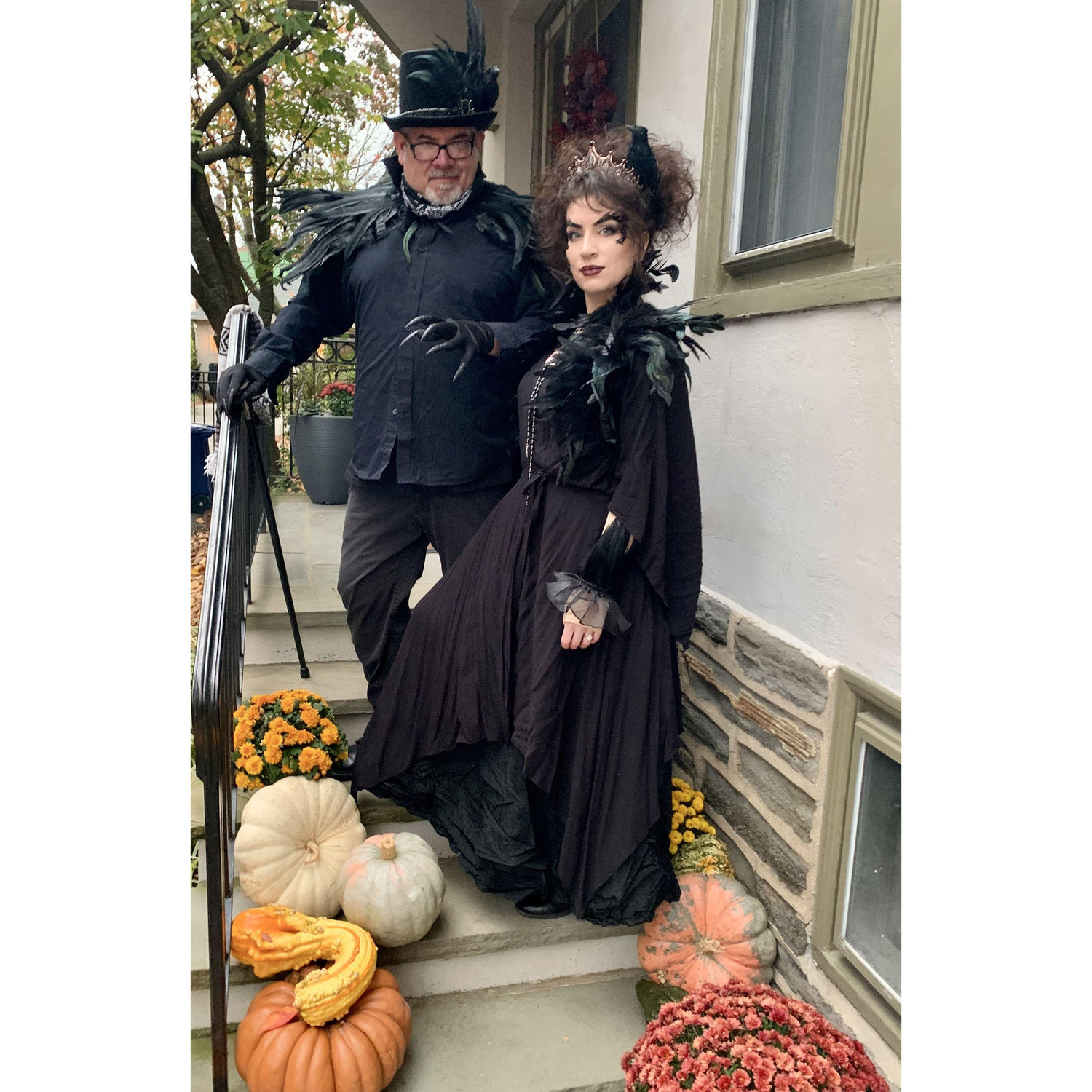 Halloween 2023 at the Brennan's. The Raven King & Queen