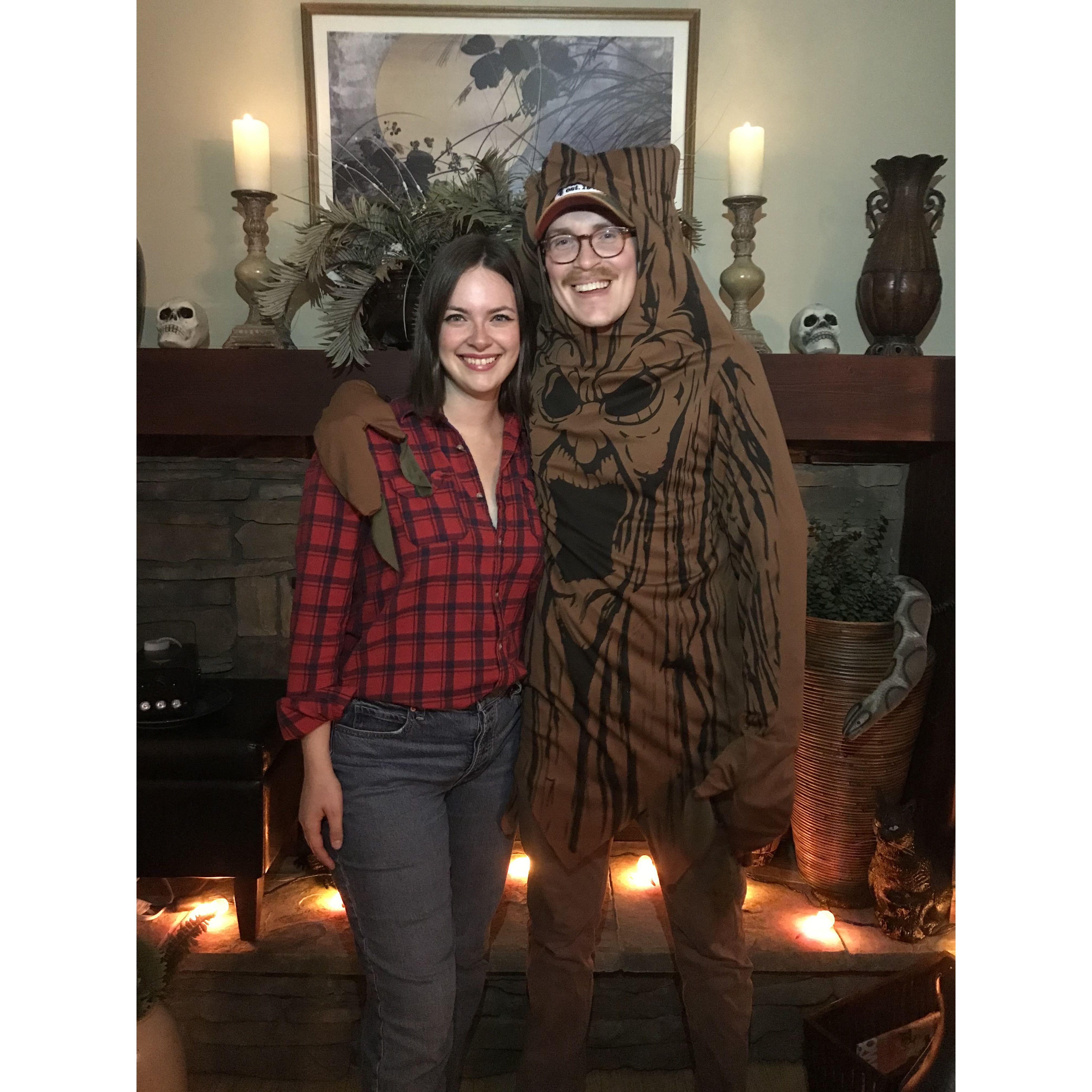 Our first Halloween and first picture together!
