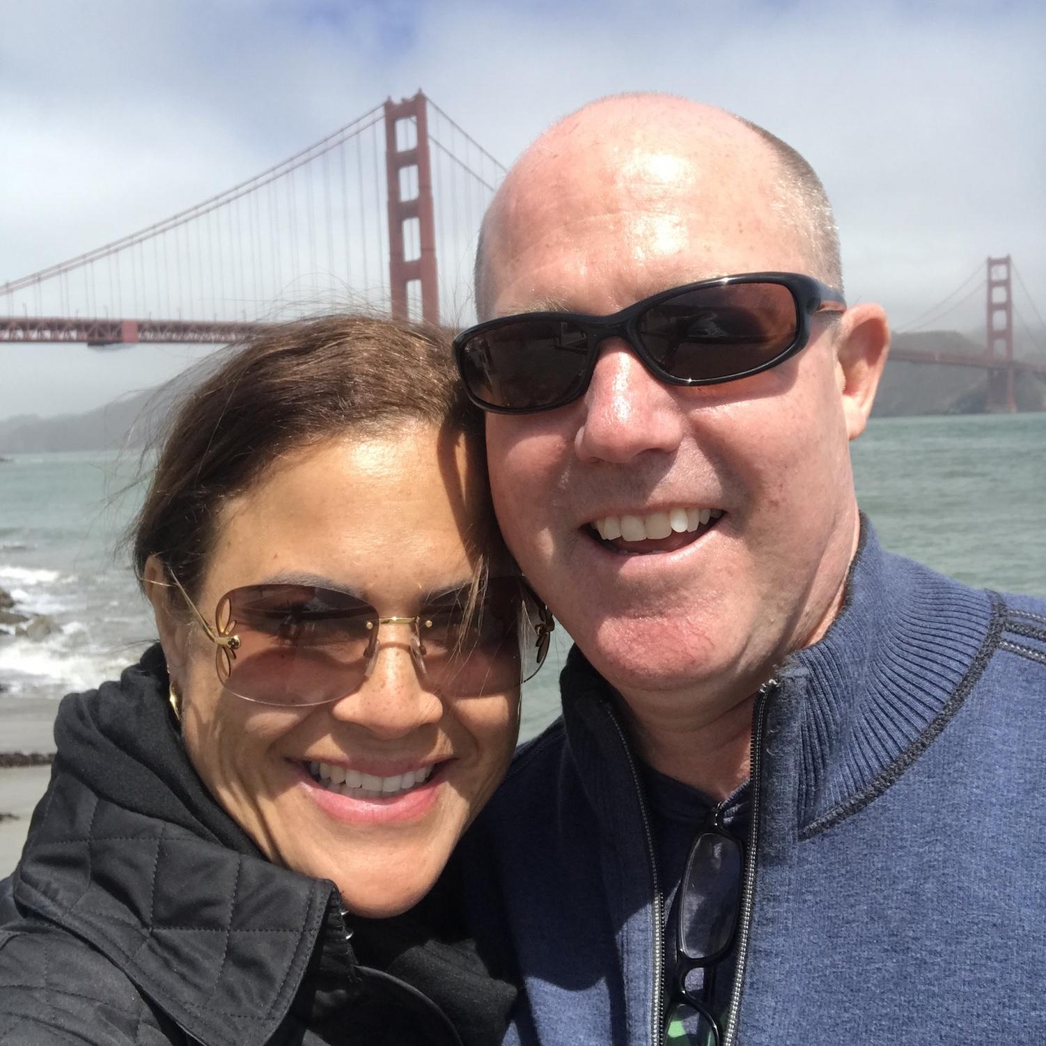 We rode across the Golden Gate Bridge