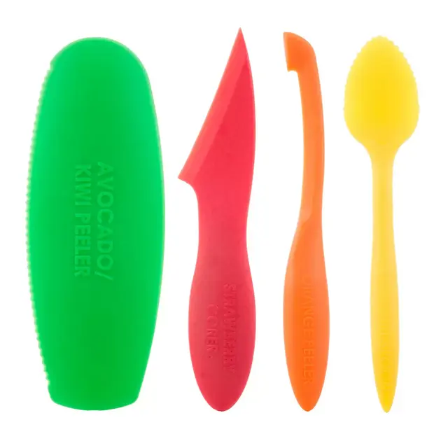 4-Piece Multicolor Mini Fruit Tool Set