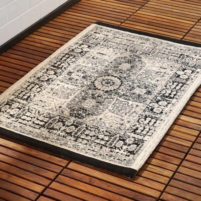 Sadie Black Bath Rug