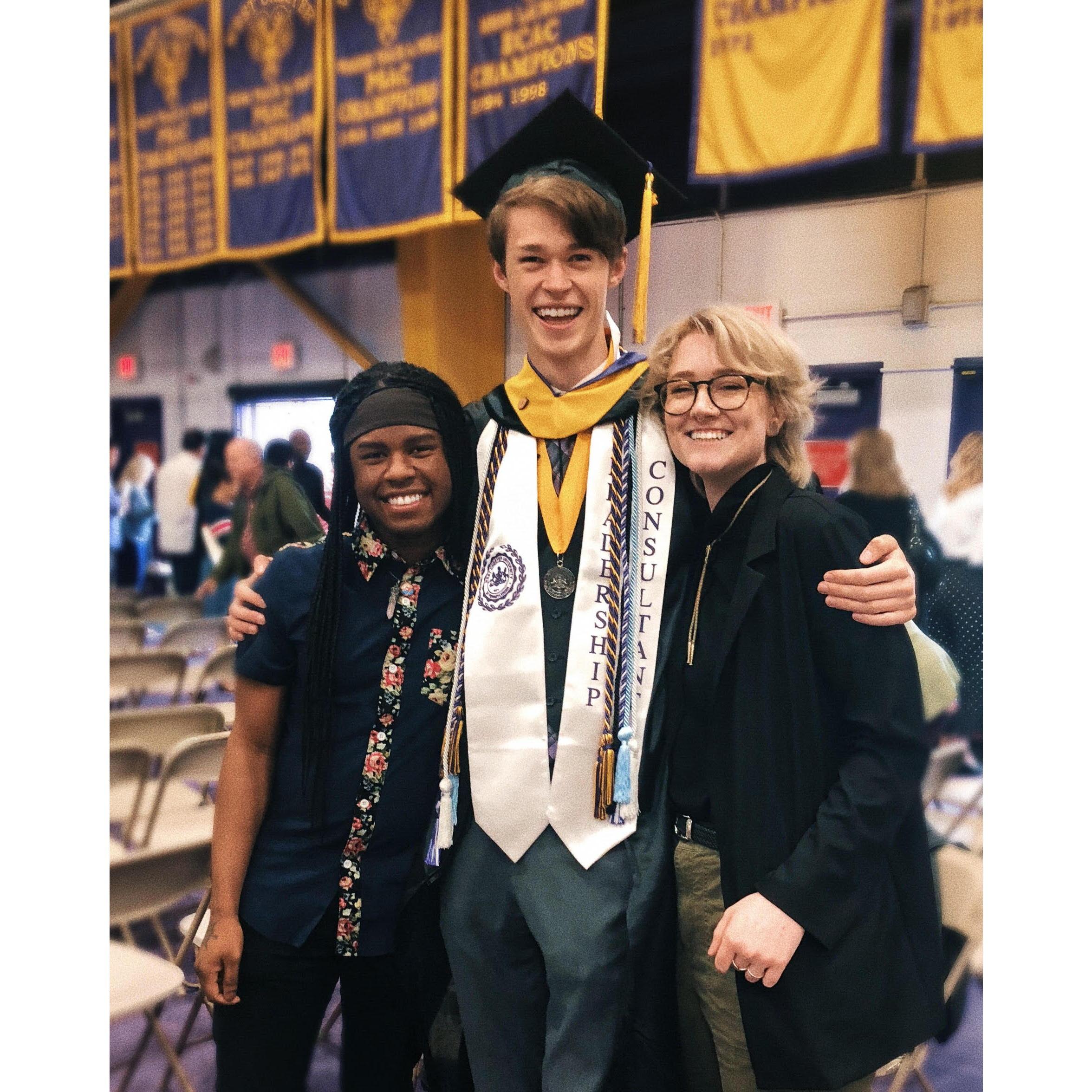 At my college graduation with our friend Nellie!