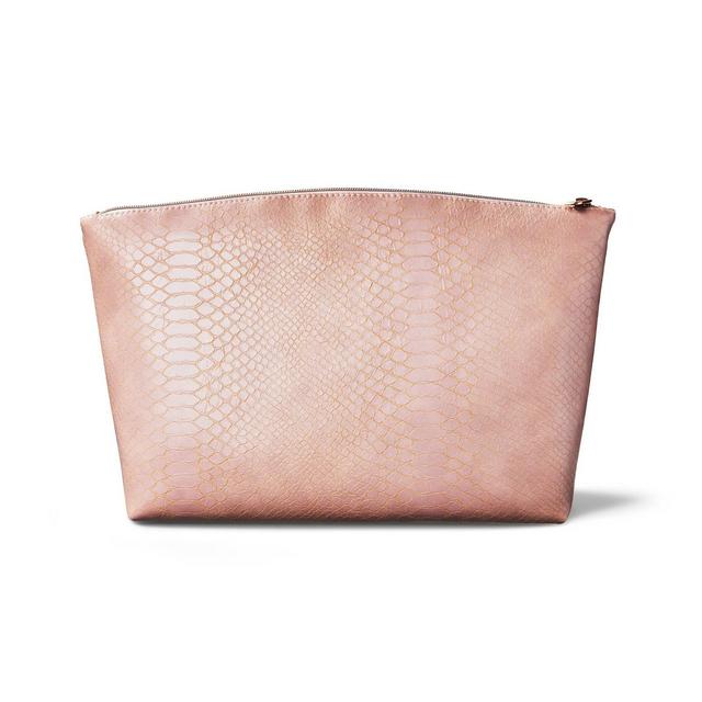 Sonia Kashuk™ Large Travel Pouch - Pink Faux Snake