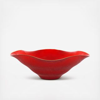 Holiday Glass Centerpiece Bowl