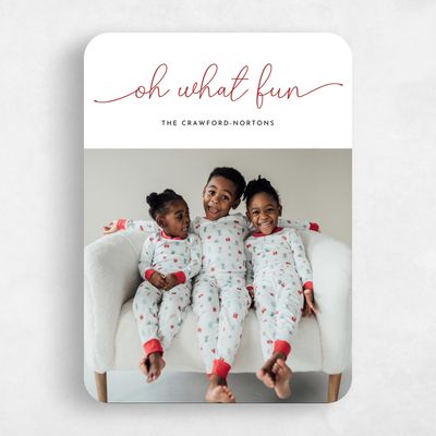 White Rounded Holiday Card - Vancouver