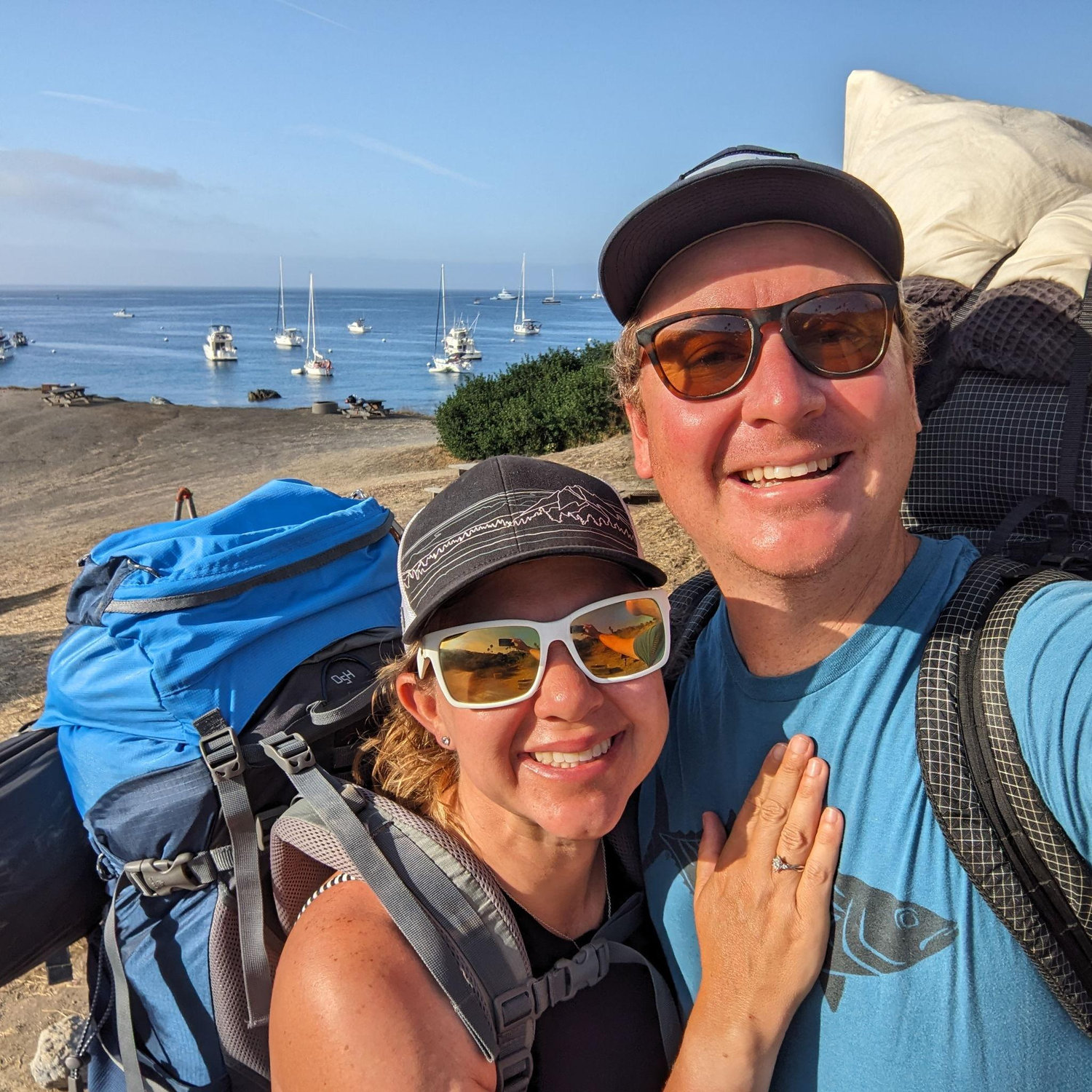 Engaged in Catalina!