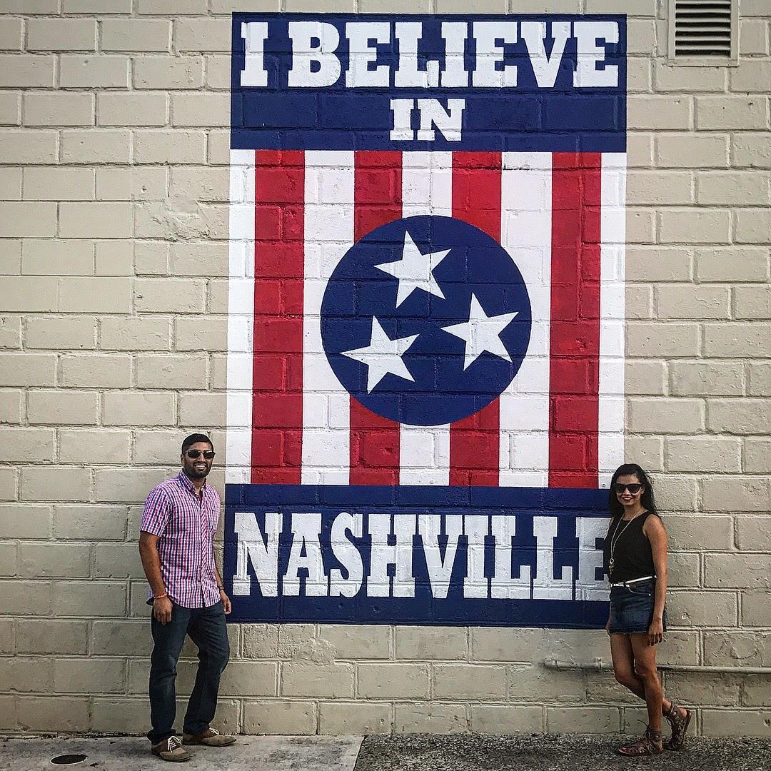 Our first trip as a couple was a 7 hour roadtrip to Nashville over Labor Day Weekend 2017 to visit Akhil's cousins. It was definitely a memorable trip that we always talk about.