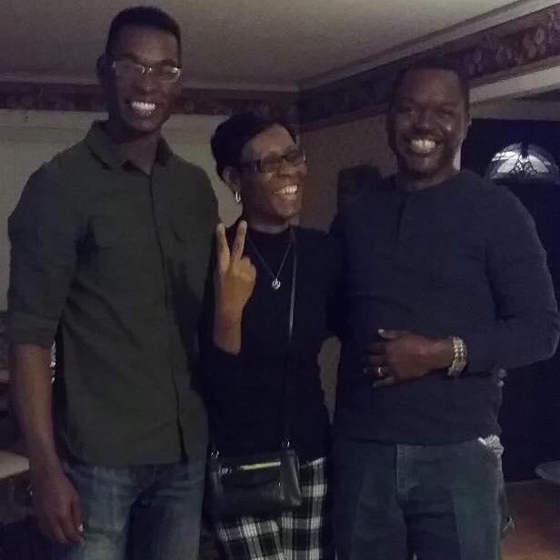Devin with his parents