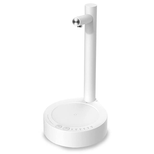 Bestshaoying Intelligent Desktop Water Pump Barrel Mounted Water Dispenser Removable Automatic Water Dispenser Water Dispenser Absorber Outdoor,Suitable for Home, Office, Outdoor (White)
