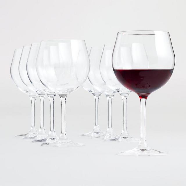 Aspen Red Wine Glasses, Set of 8