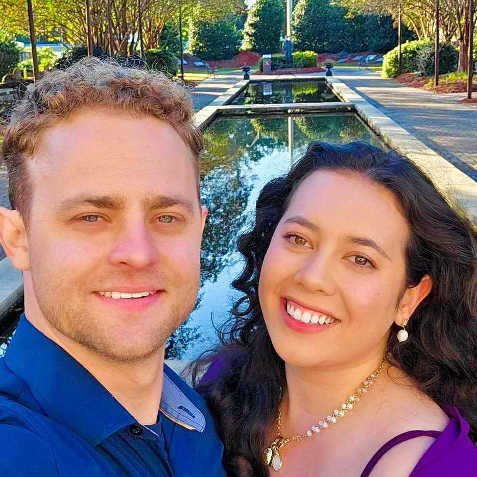 Our first wedding as a couple!